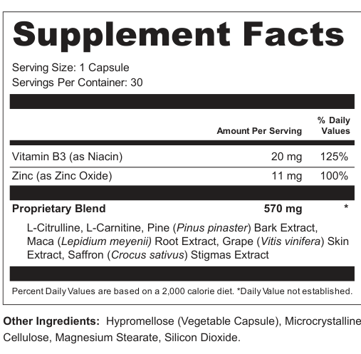 Supplement Facts for Drift